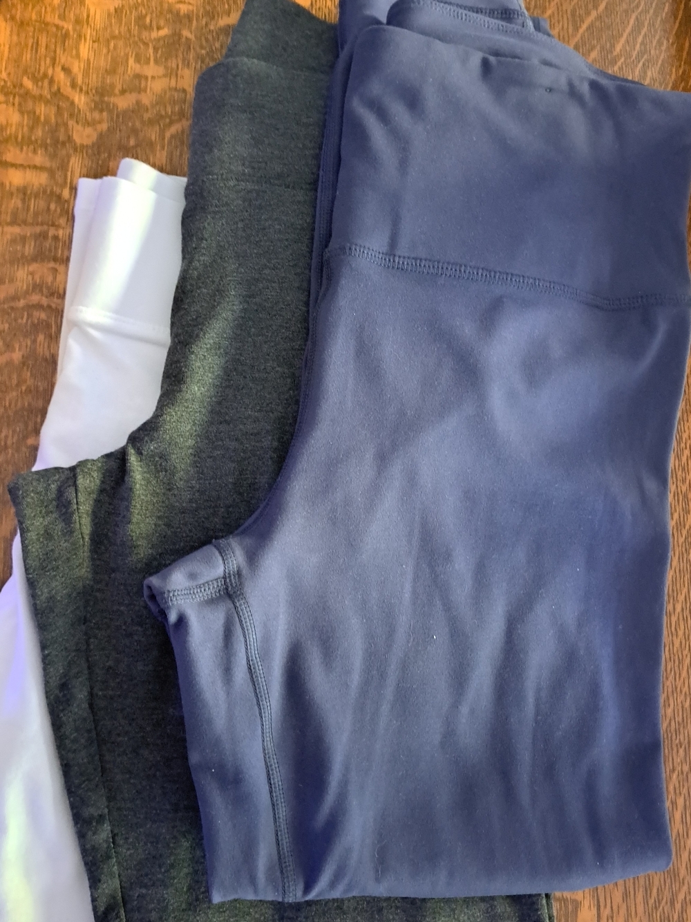 Capris Navy Legging White And Grey.  Large...  The Grey Are Medium.